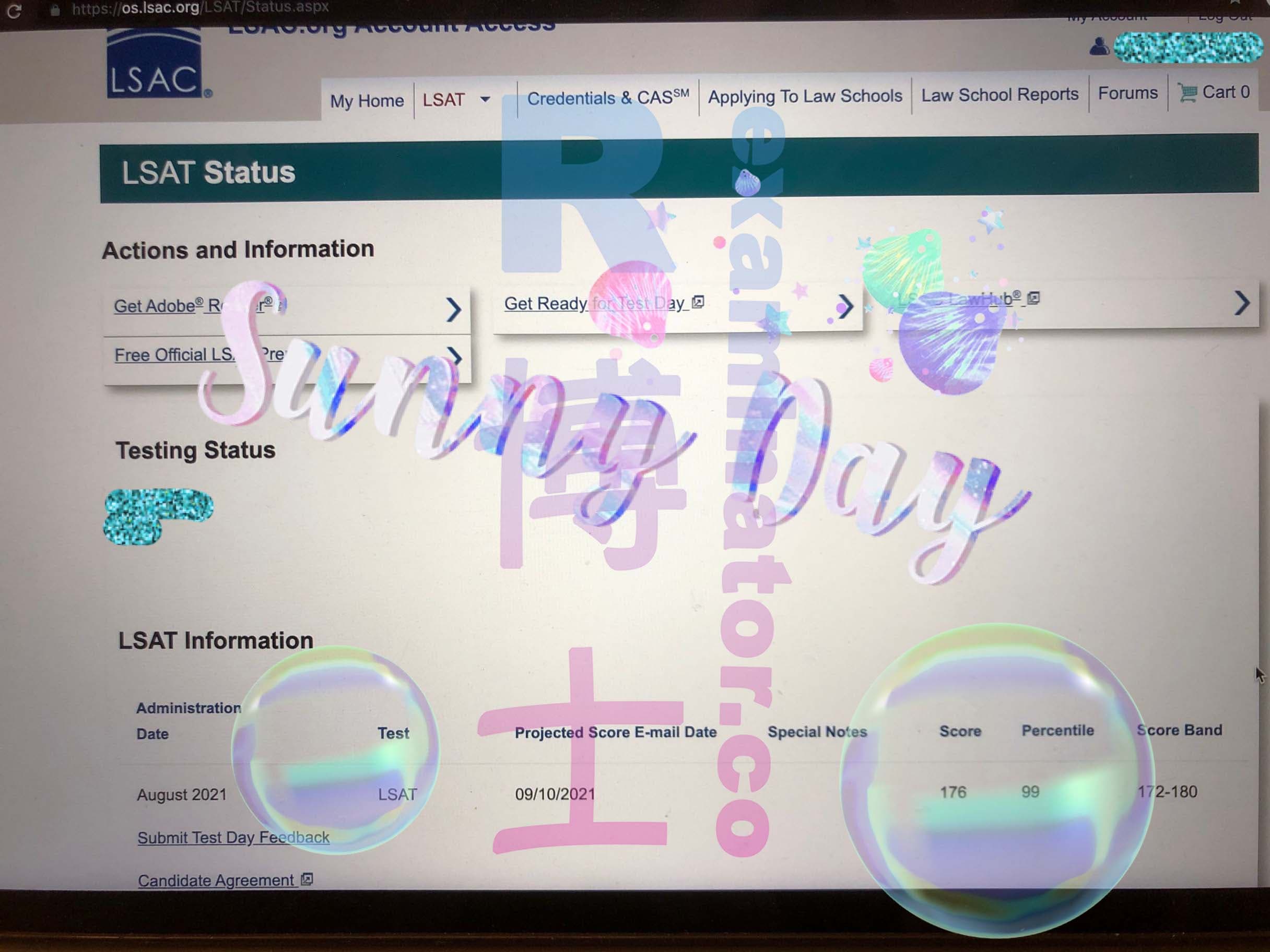 score image for Trampa en LSAT success story #193