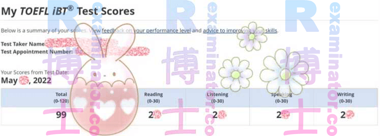 score image for Trampa en TOEFL success story #311