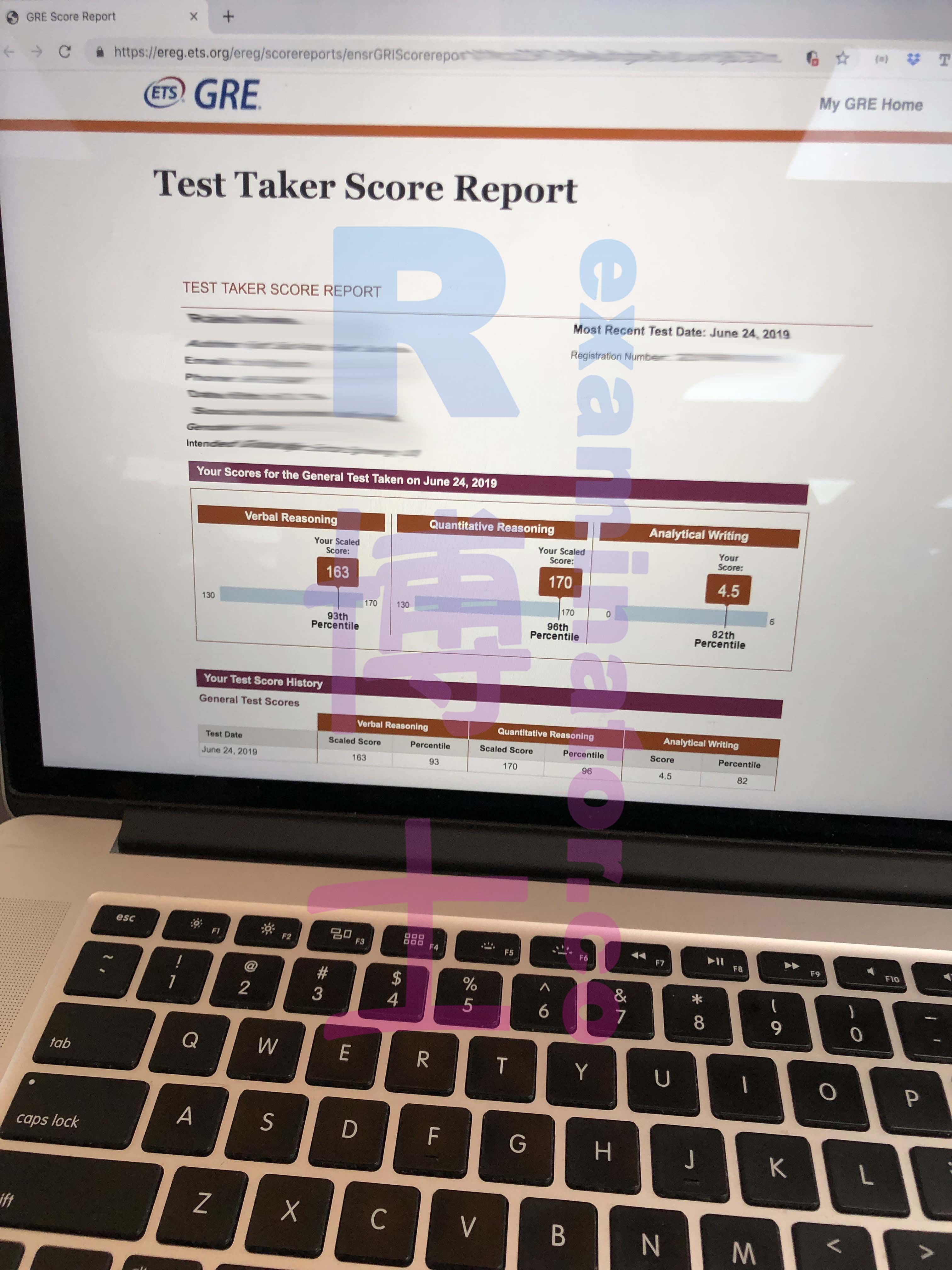 score image for Trampa en GRE success story #42