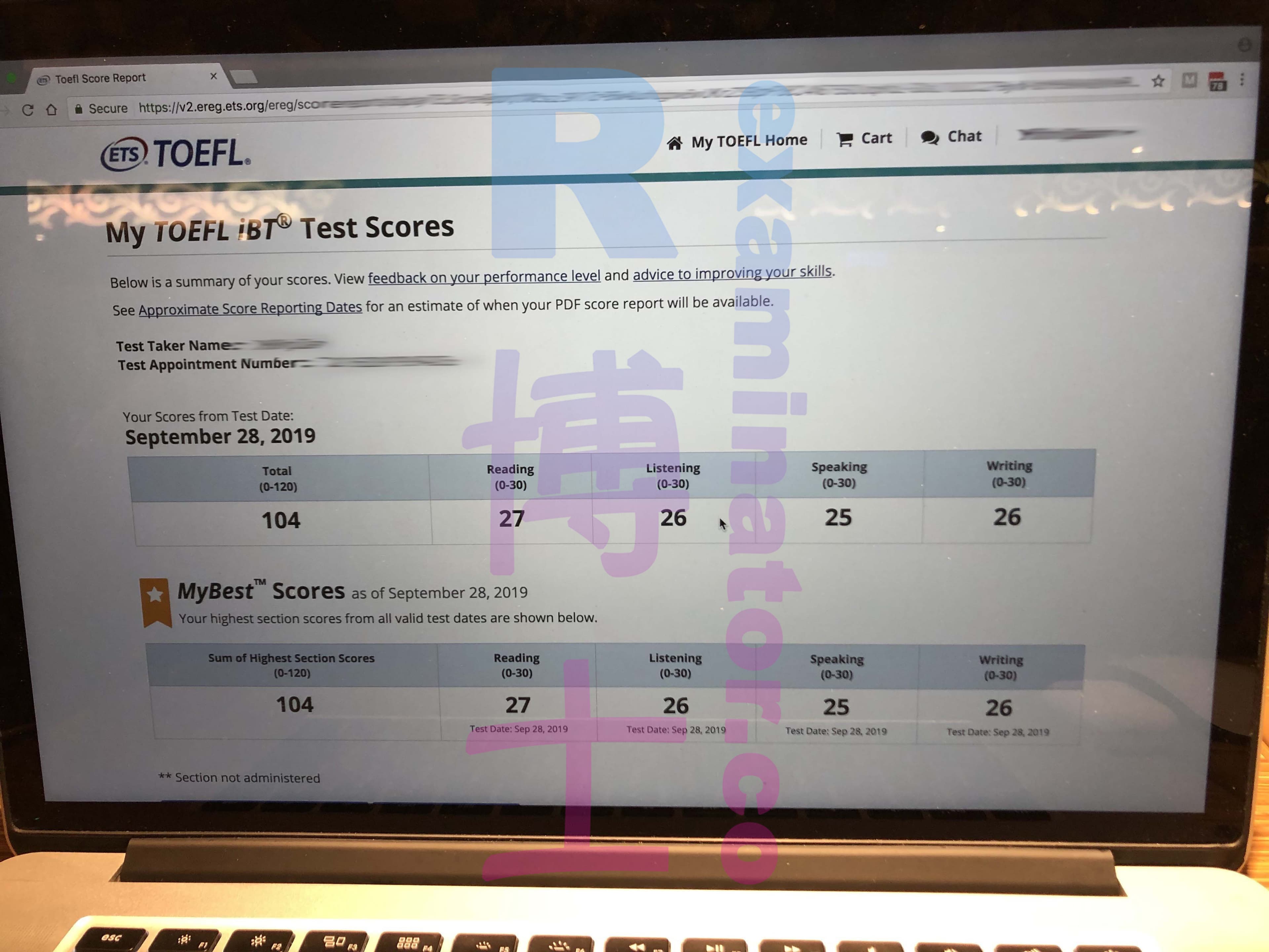 score image for Trampa en TOEFL success story #54