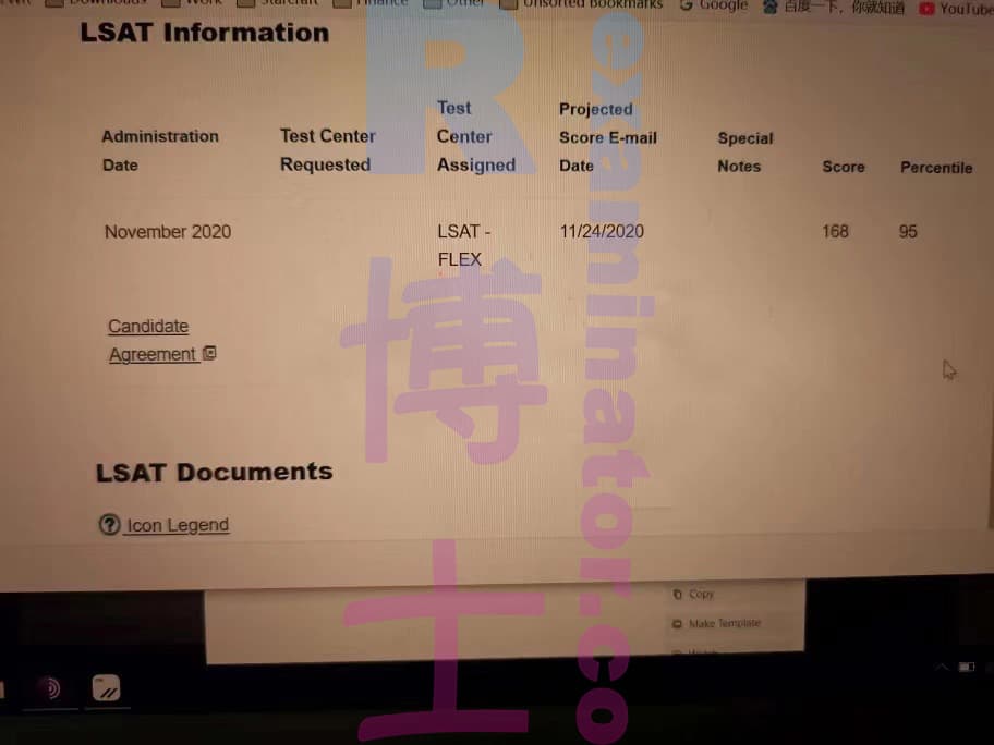 score image for Trampa en LSAT success story #87