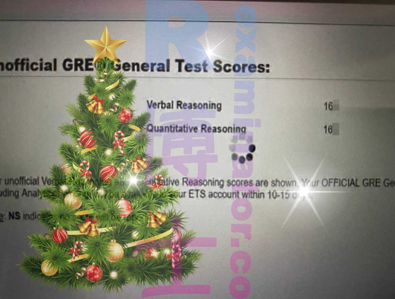 score image for Trampa en GRE success story #436