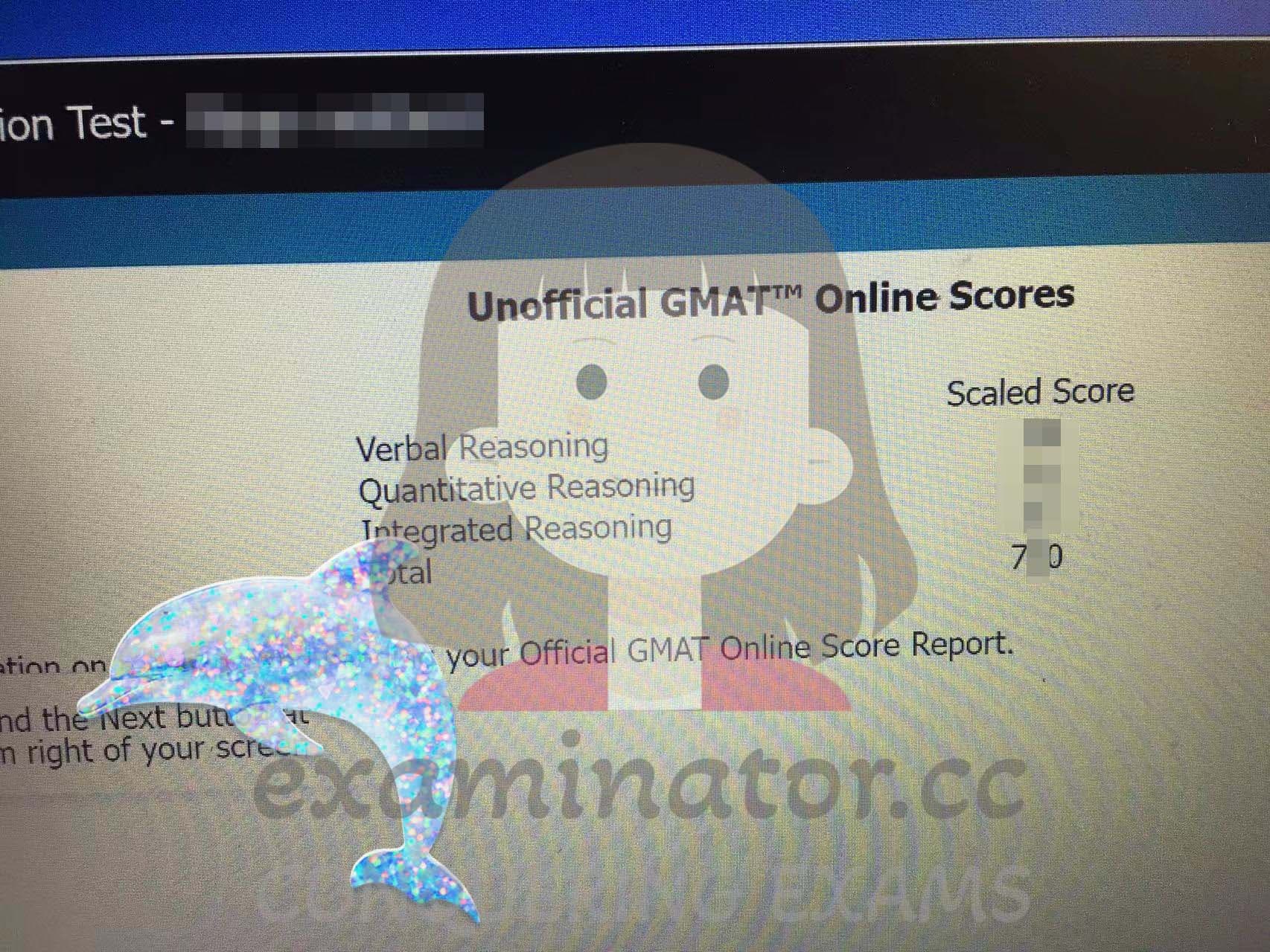 score image for Trampa en GMAT success story #568