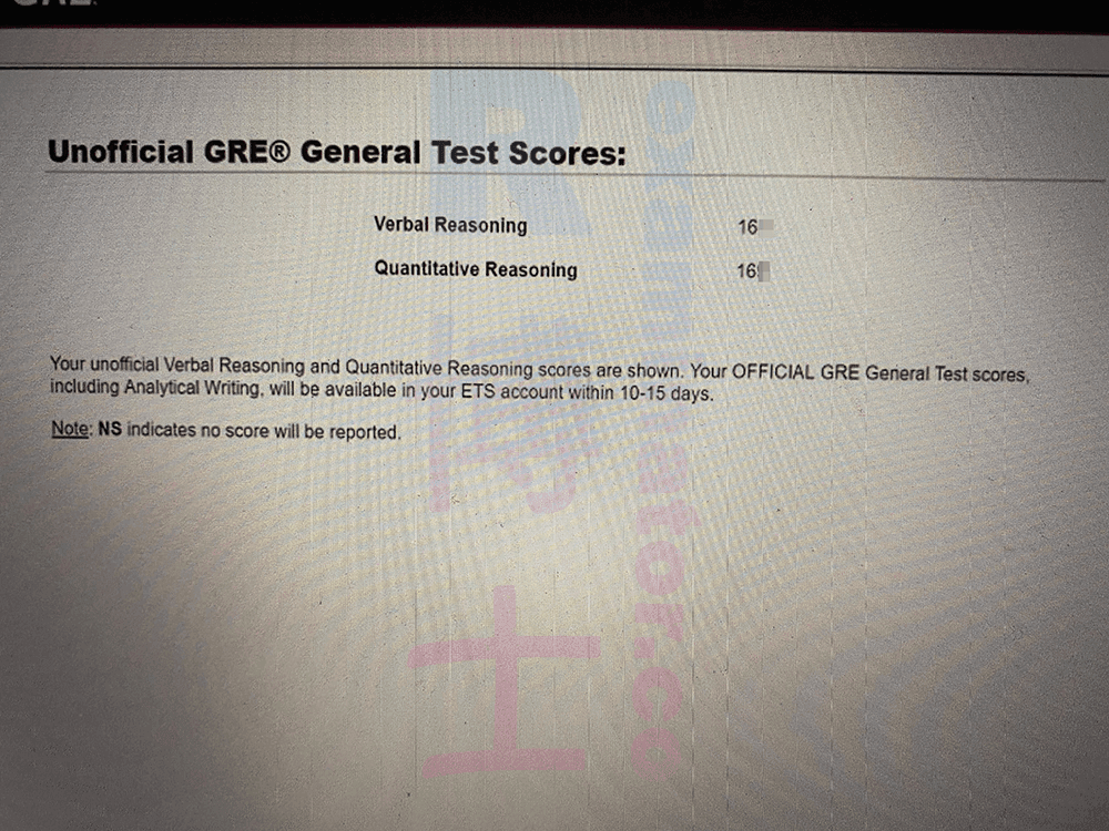 score image for Trampa en GRE success story #331