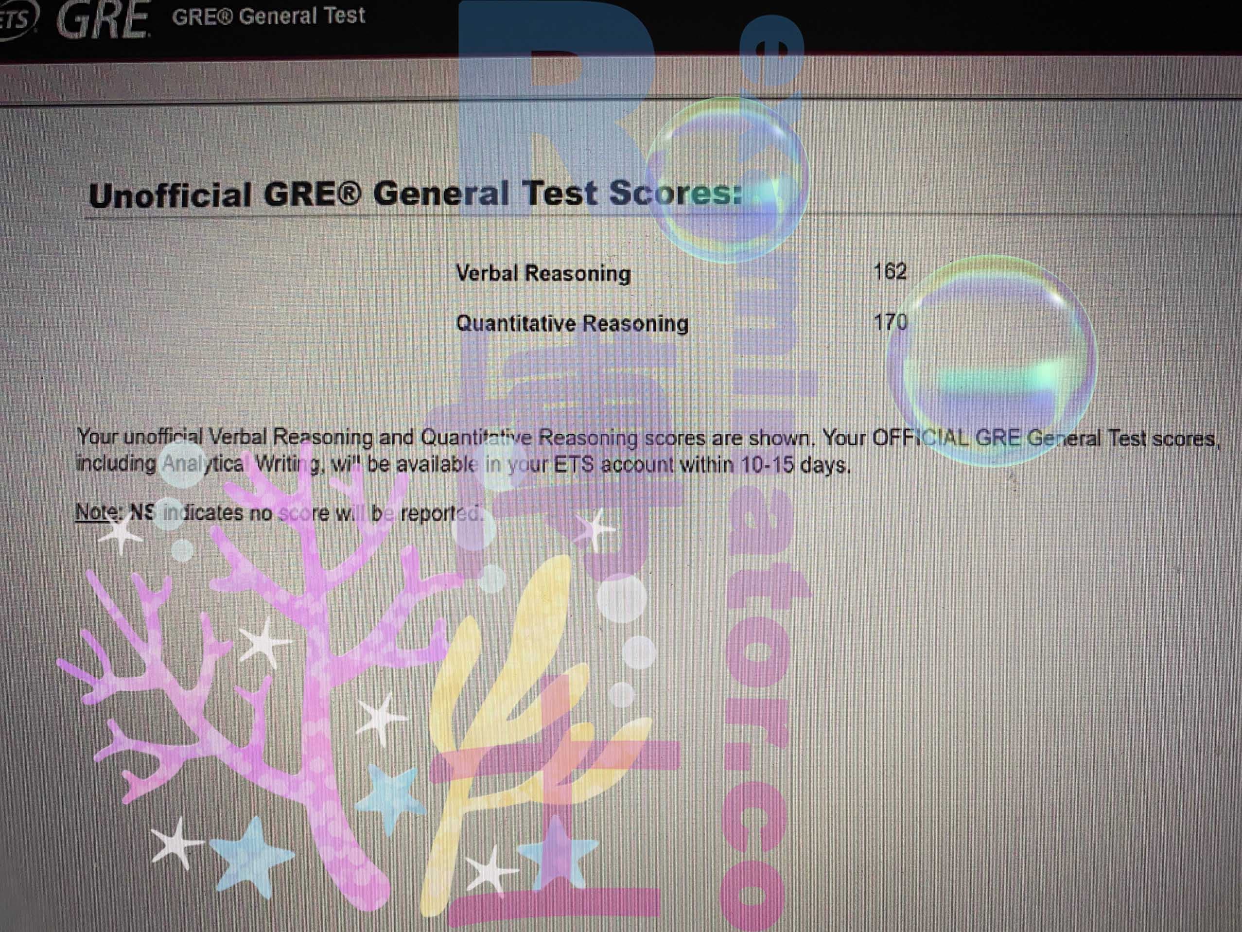 score image for Trampa en GRE success story #344