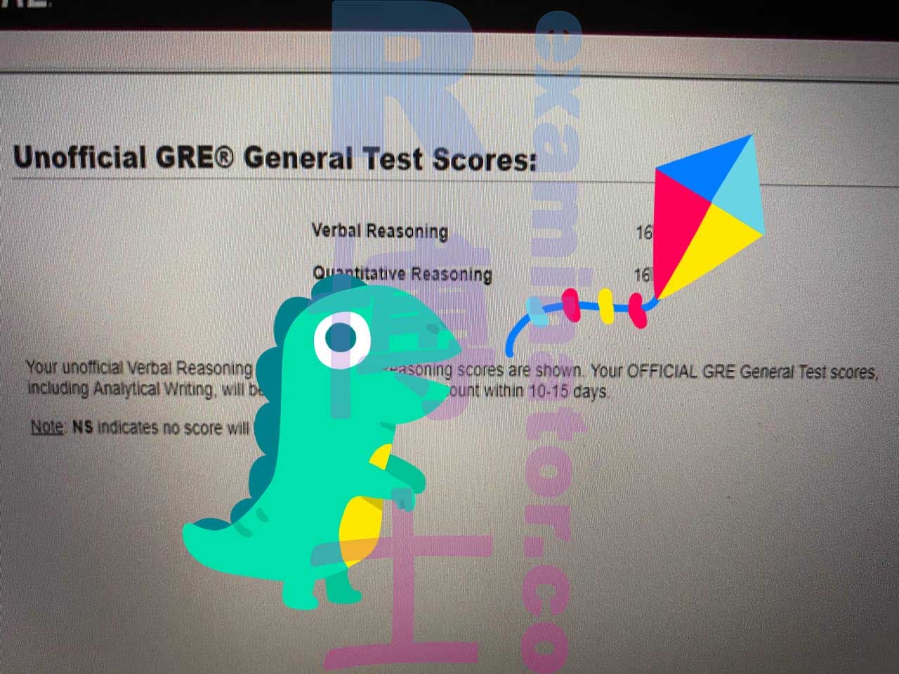 score image for Trampa en GRE success story #433