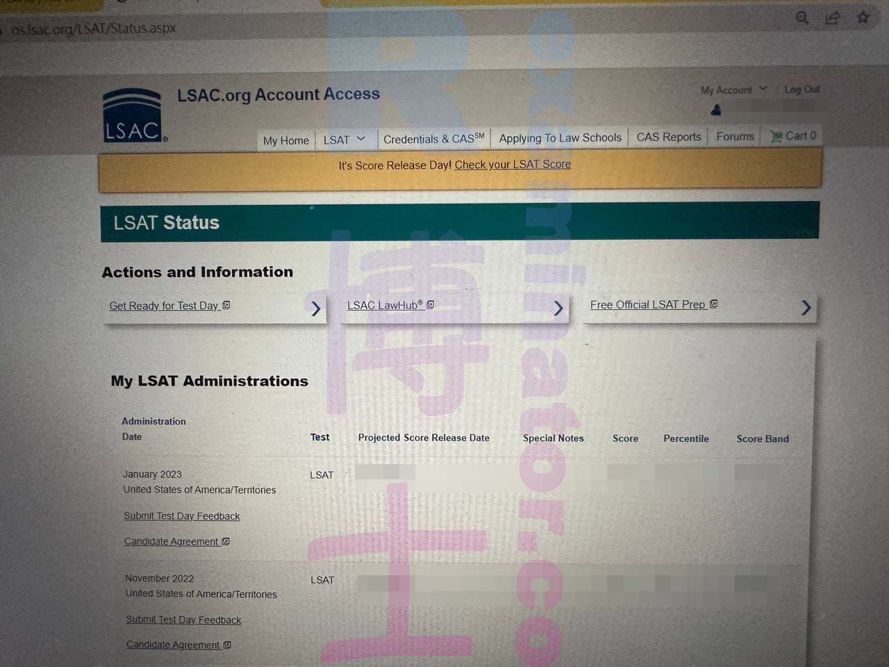 score image for Trampa en LSAT success story #463