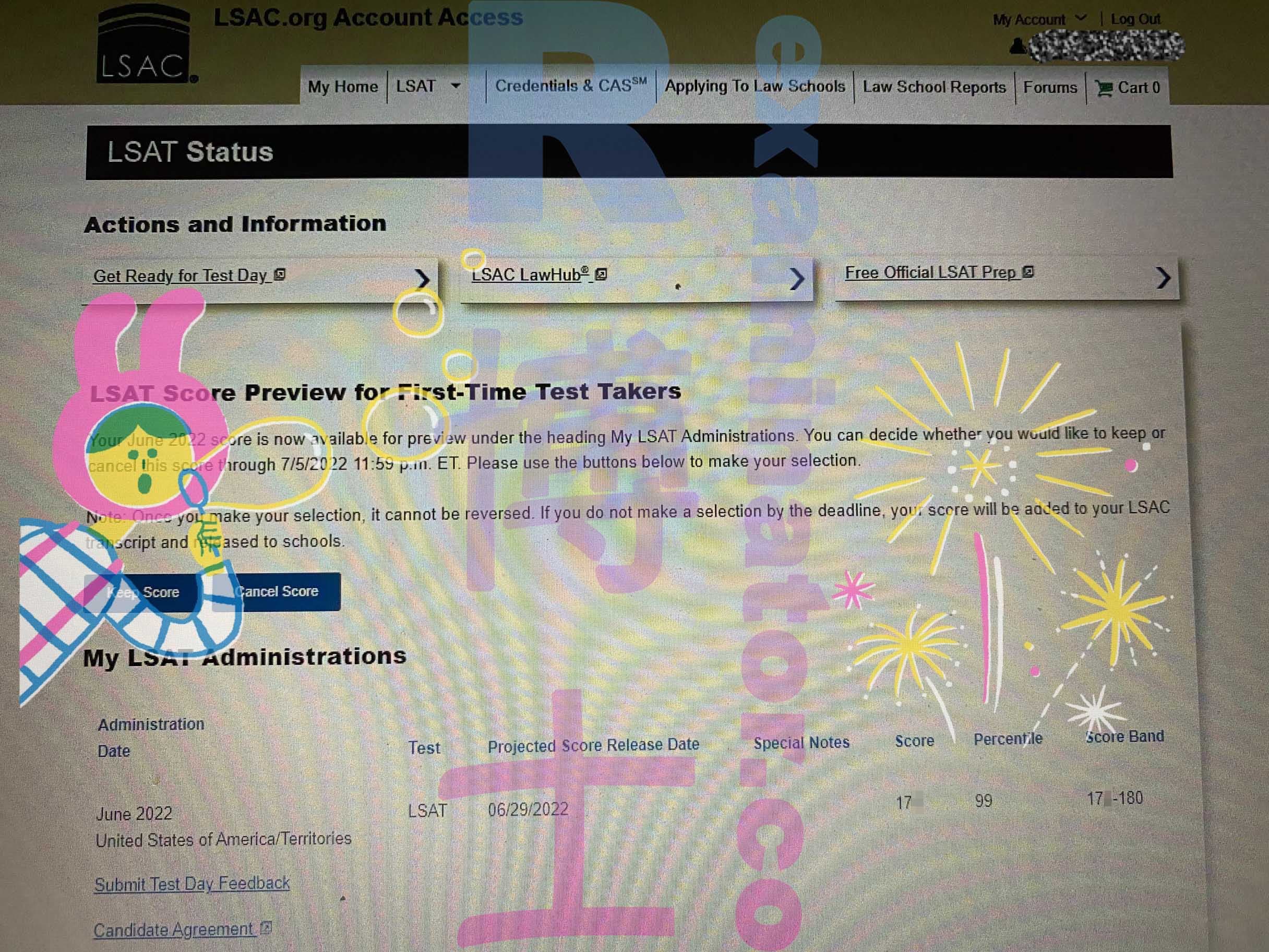 score image for Trampa en LSAT success story #335