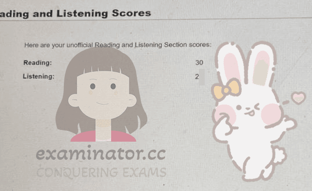 score image for Trampa en TOEFL success story #614