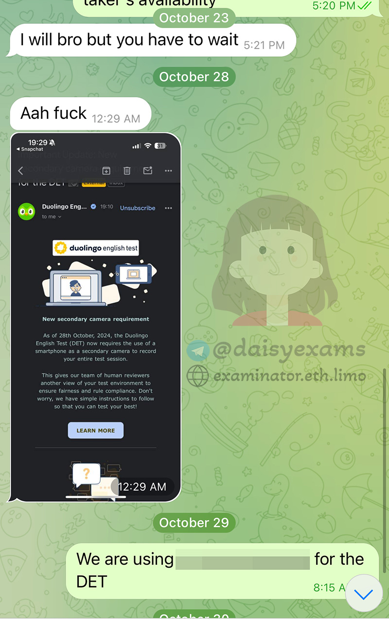 The Duolingo English Test secondary camera requirement sounds scary.
